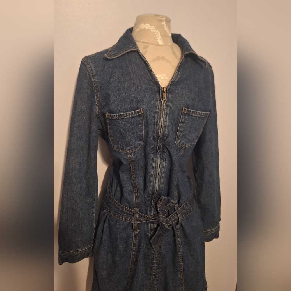 SOLD Reitmans Blue Denim Dress - Picture 4 of 10